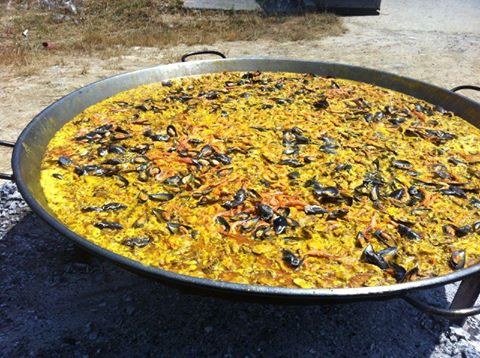Hoy toca paella muy cerca de Bilbao.'